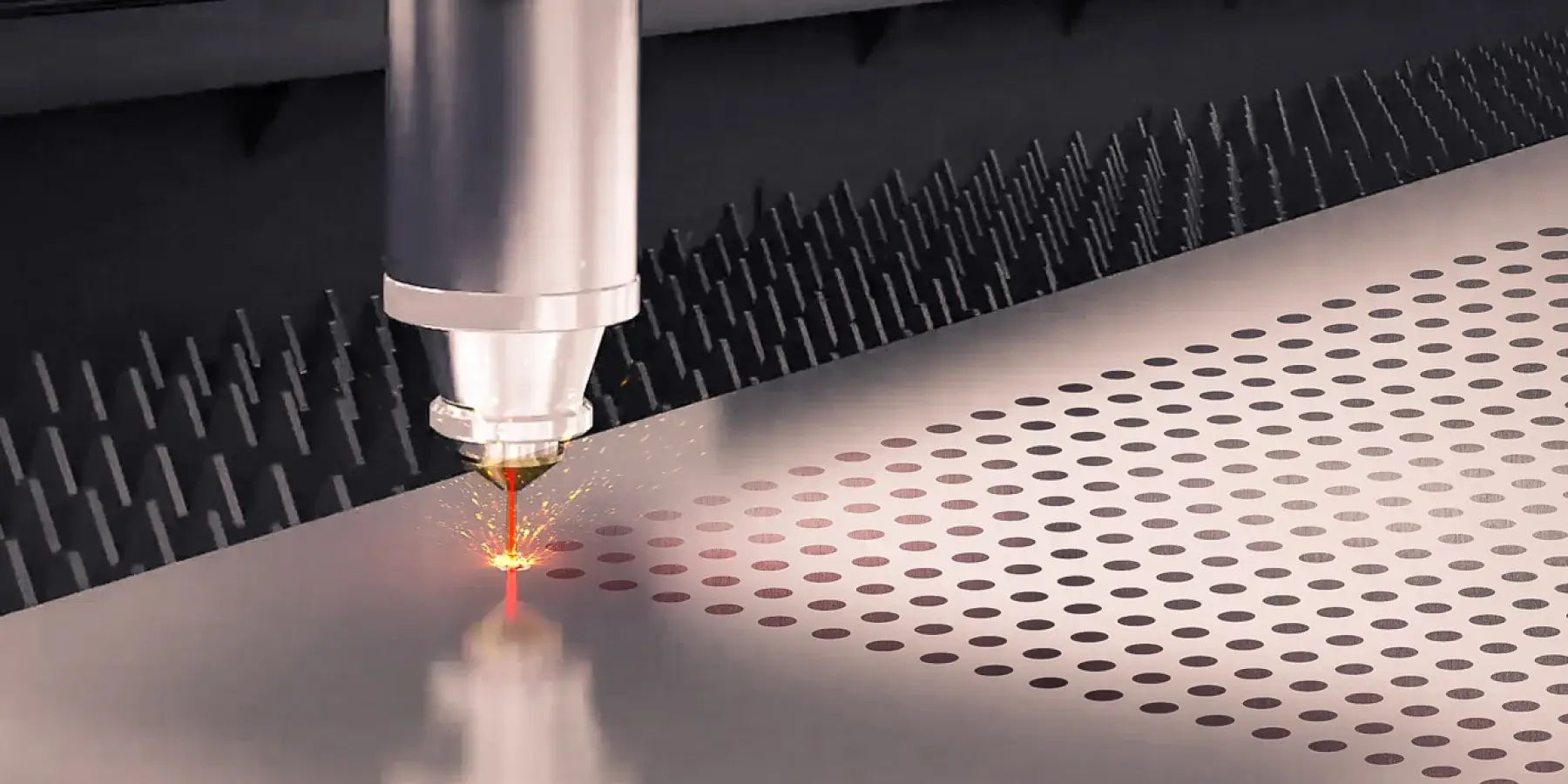 Bodor H Series lightning piercing on sheet metal