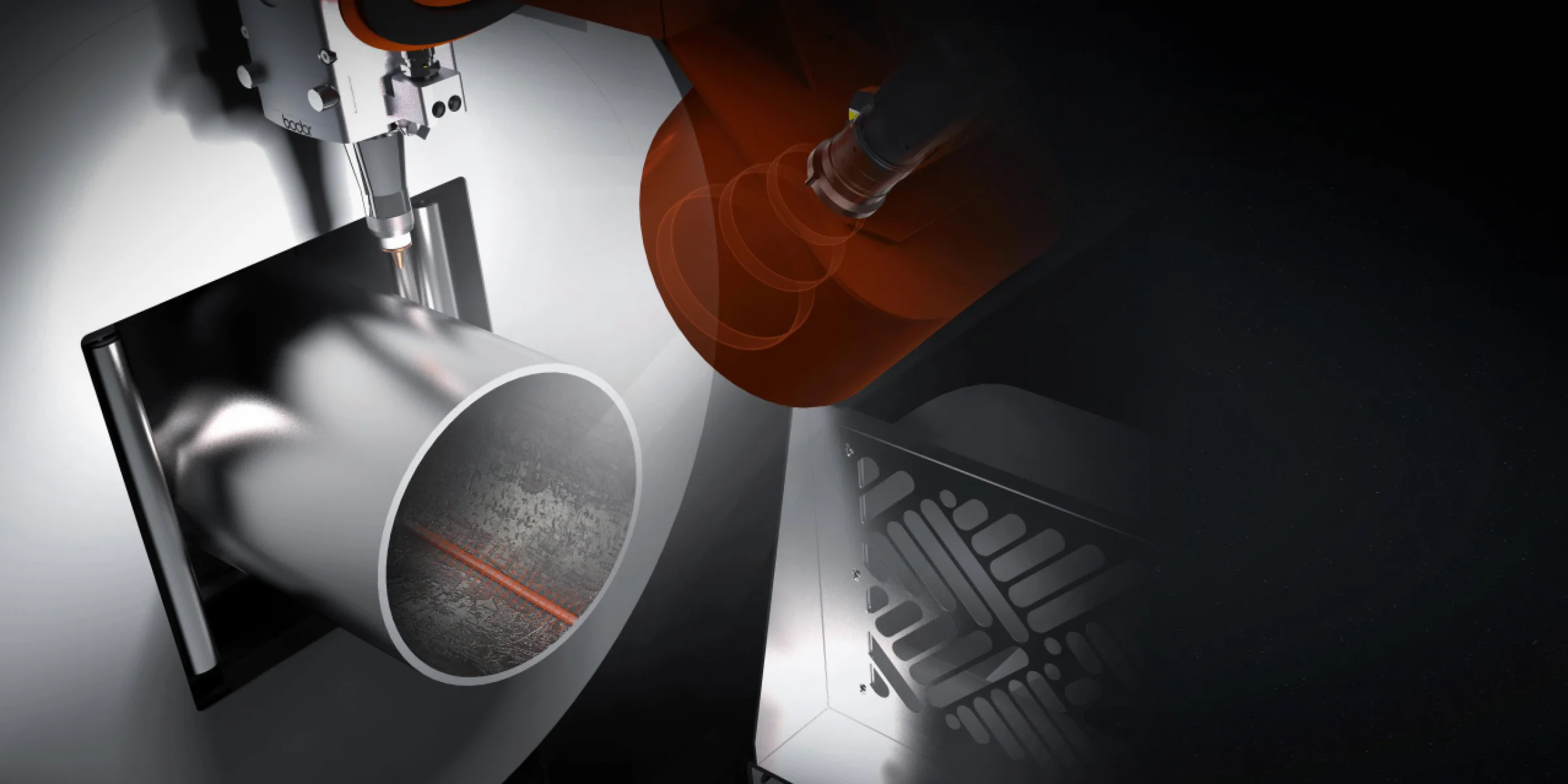 Bodor T Series optional camera-based weld seam identification