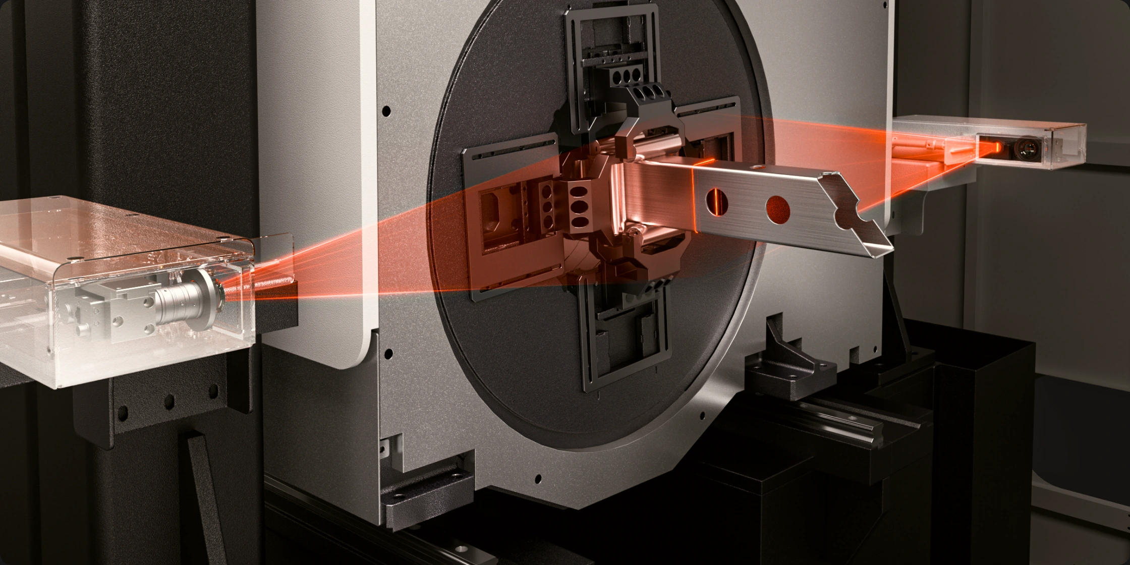 Real-time tube centring
